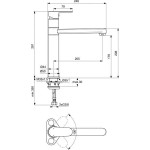 Смеситель для кухни Ideal Standard Cerafine O Black